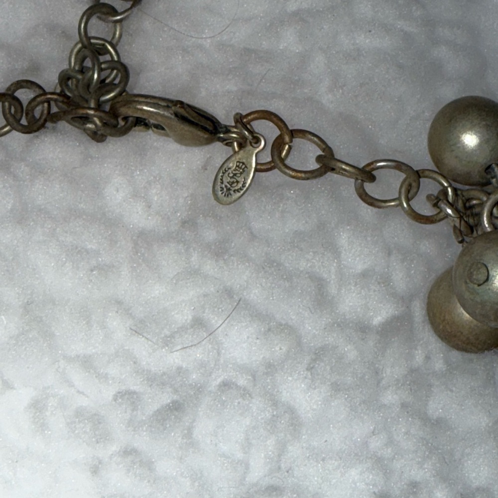 J.Crew Silver Cluster Beaded Statement Necklace - image 3